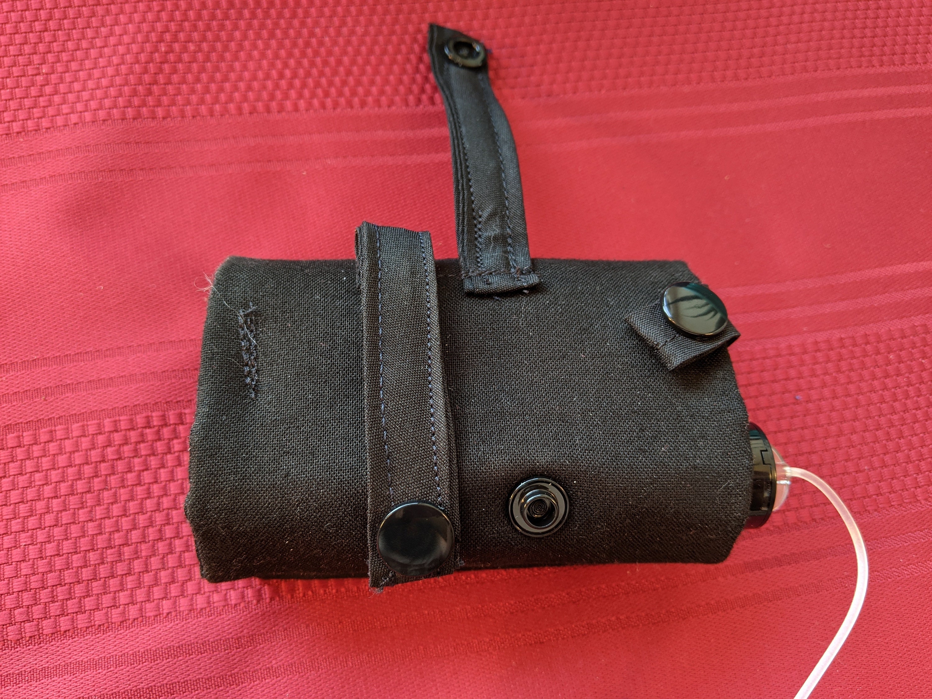 Classic Black Handmade Insulin Pump Case Etsy