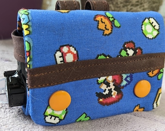 Super Mario Insulin Pump Case with Snaps