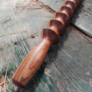 Handmade Walnut Wood Rolling Pin: Turkish Kitchen Baking Tool