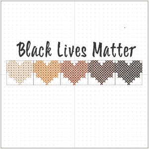 BLM Embroidery Design, Black Lives Matter, Embroidery Designs, Instant download, DST, SHV Files, Sewing Machine