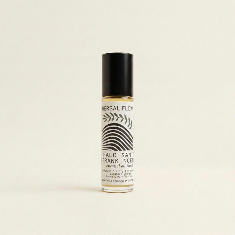 Palo Santo and Frankincense Essential Oil Roller | Aromatherapy, sacred oils, grounding, self-care image 2
