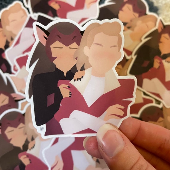 Catradora Inspired Sticker | Catra & Adora Minimalist She-Ra Sticker