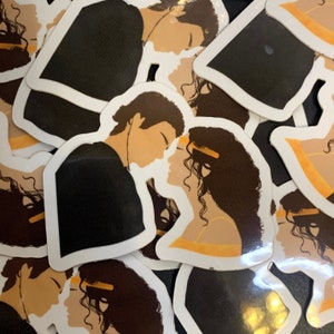 Kärlek över stjärnorna | Anakin och Padme-inspirerat minimalistiskt klistermärke | Mini-vinyl Star Wars-klistermärken med prequels | Klar att skickas