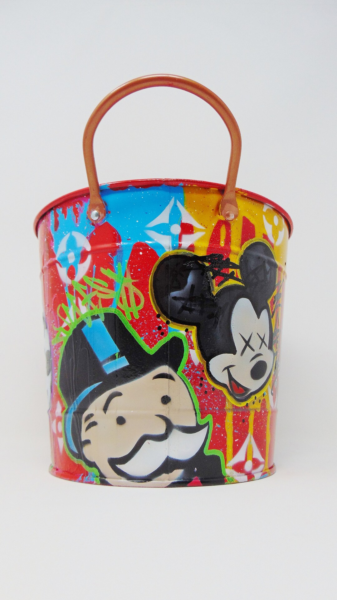 Hand Painted ''street Art'' Metal Etsy