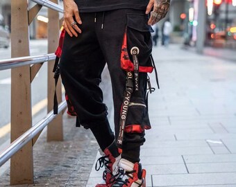techwear pants with straps