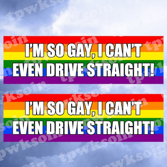DUMING-IN I'm So Gay I Can't Even Drive Straight Car Magnet - Foto 11