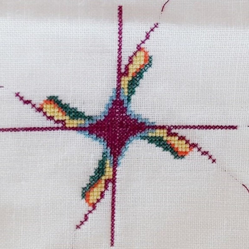 Mandala winds of Change Embroidery Crossstitch Pattern Instant