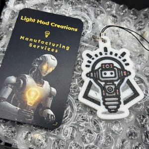 Bright Robotic Idea Keychain