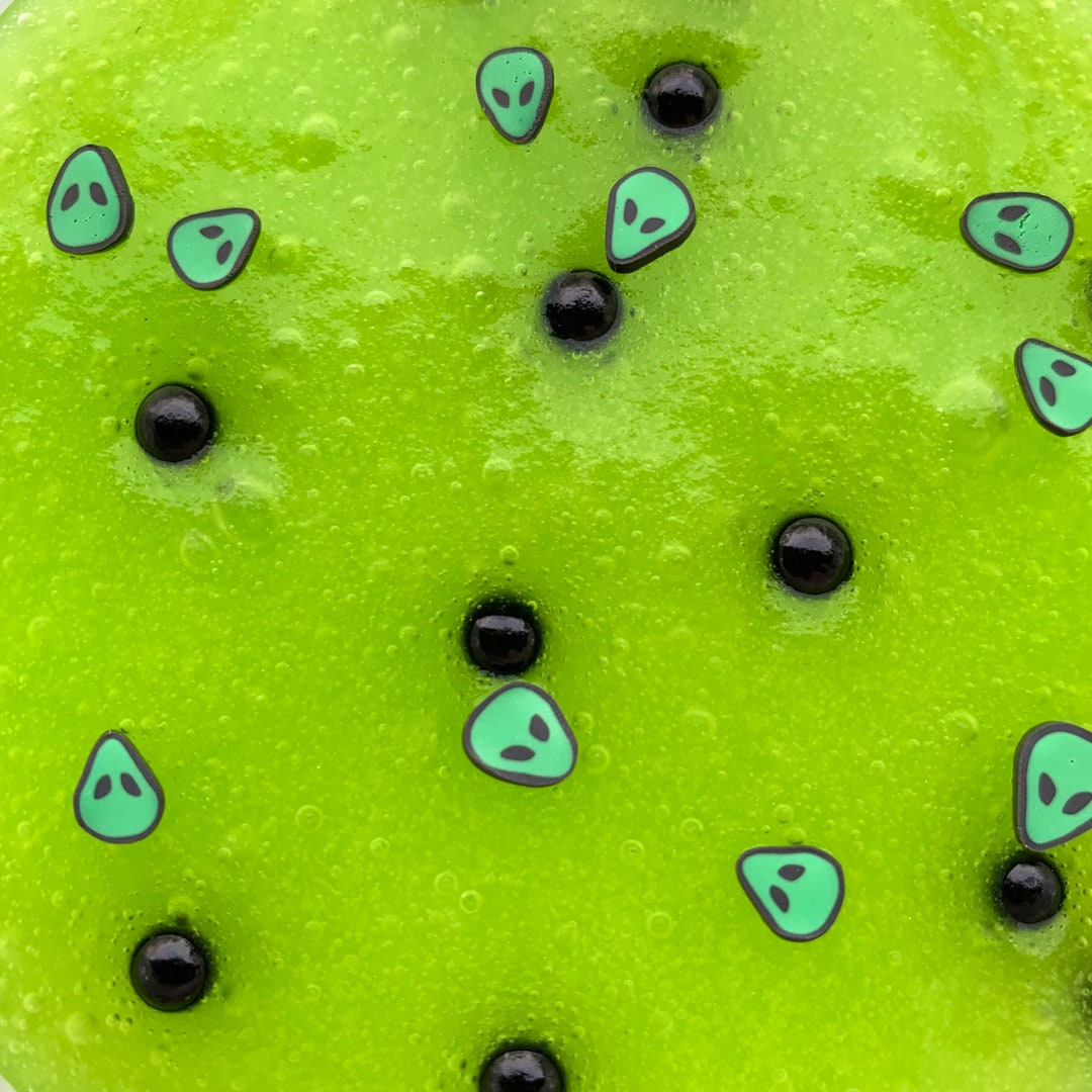 Extraterrestrial Egg Boba Tea // Icee Slime With Boba Beads and Alien ...
