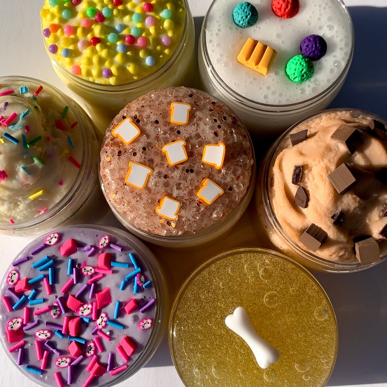 4 Oz Mystery Slime Box of 4 // Mystery Box // Slime Box // Etsy