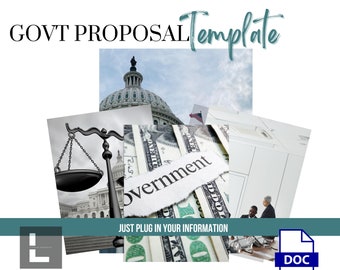 Federal Government Proposal Template | Editable Word Design