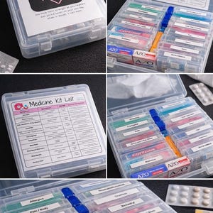 Personalisierte Medizin Organizer | Notfall-Medikamenten-Box | Life Organizer | College Care | Reise Erste Hilfe Aufbewahrung