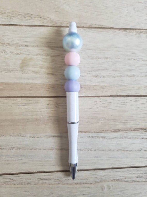 Bead Pen, Mermaid, Pastel, Pinks, Blue, Beadable Pen, Ballpoint, Beaded  Pen, Refillable, Pens, Office Gift, Boss, Coworker Gift 