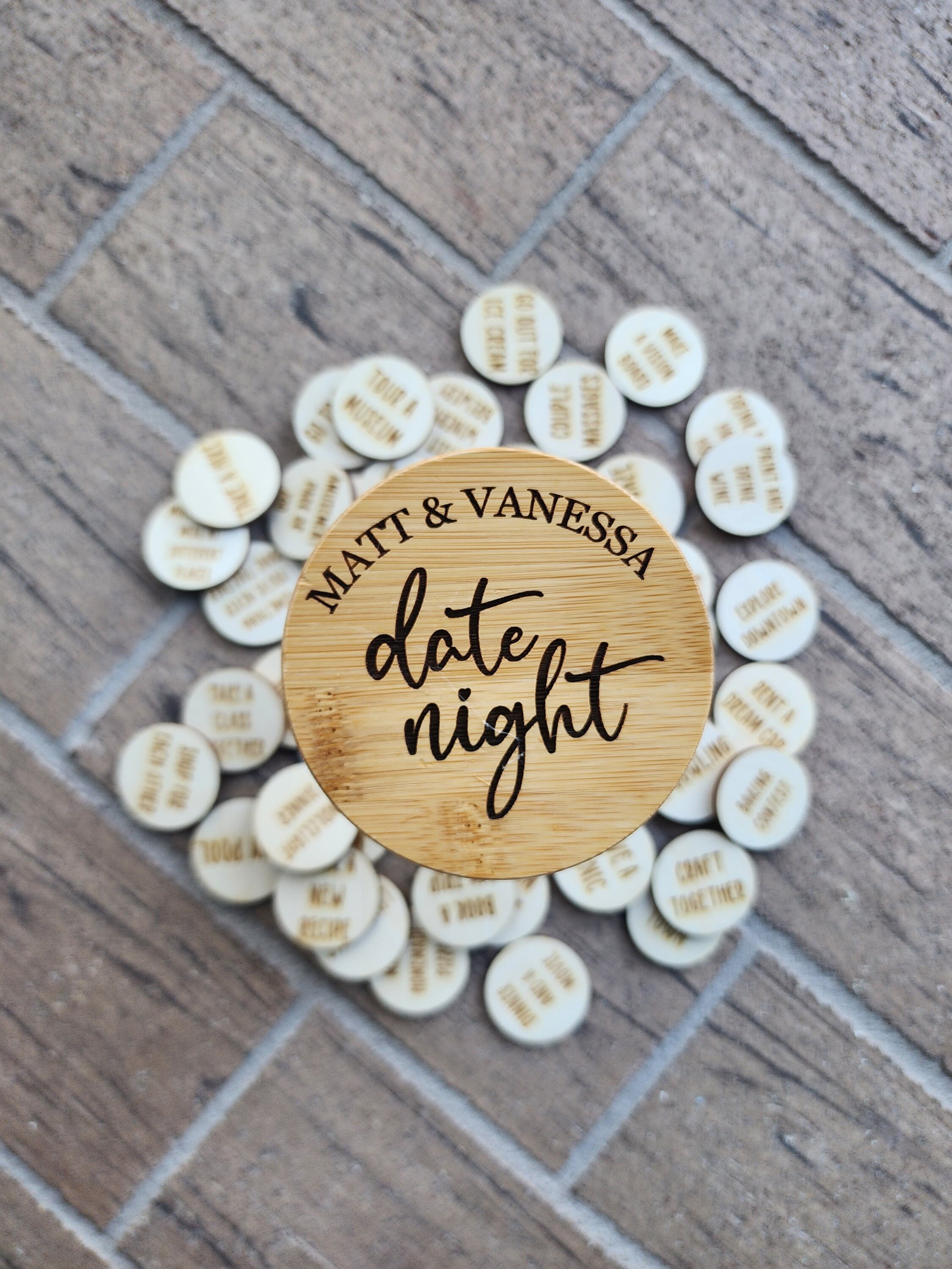 Date Night Activity Tokens, DIY Funny Tokens 20 Couples Games Date Night  Ideas Date Night Games Funny Wooden Couples Date Night Activity Token for  Couples (Herat 2)–DIY Box By Yourself – BigaMart