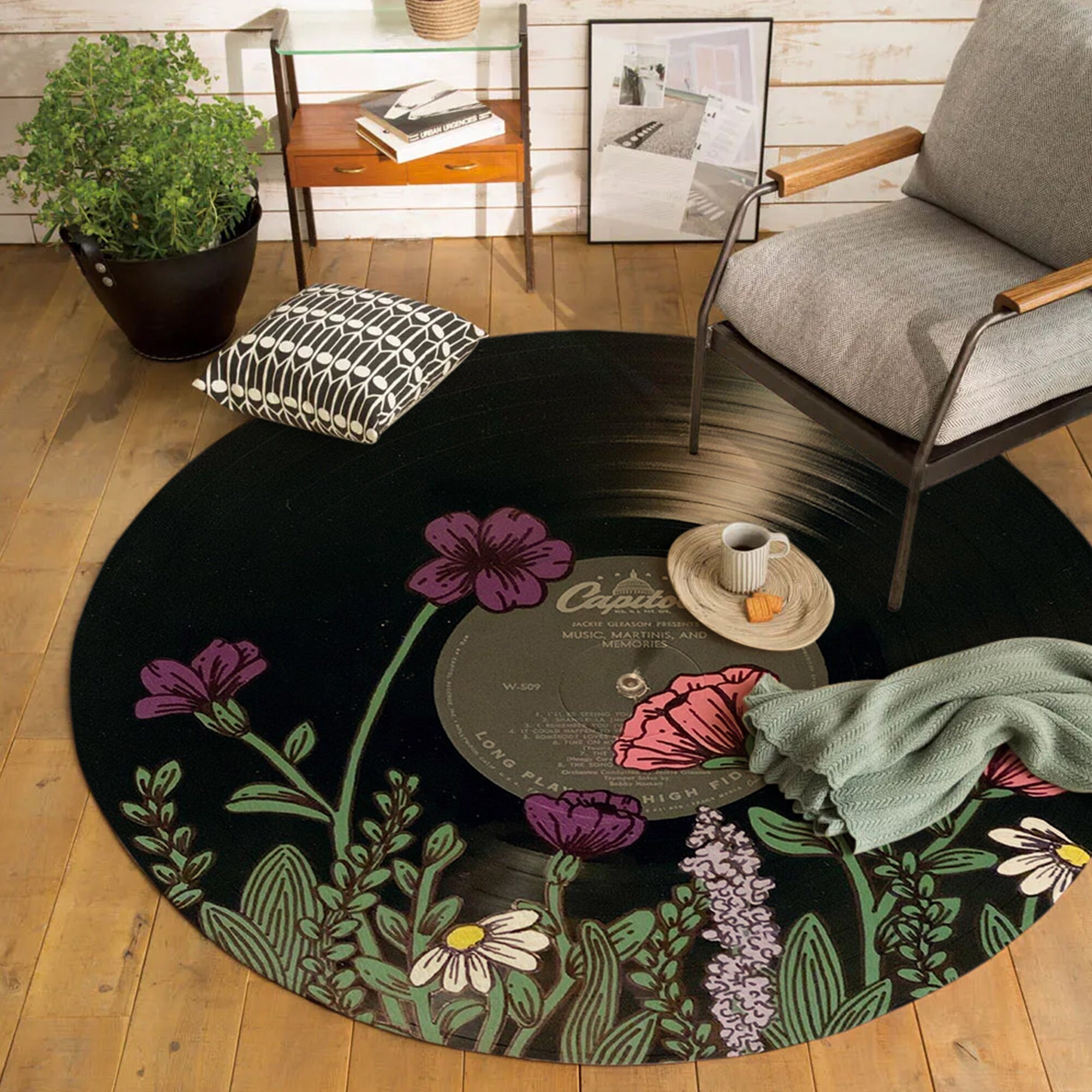 Record Rug Record Album Round Rug Album Rug Music Rug Etsy
