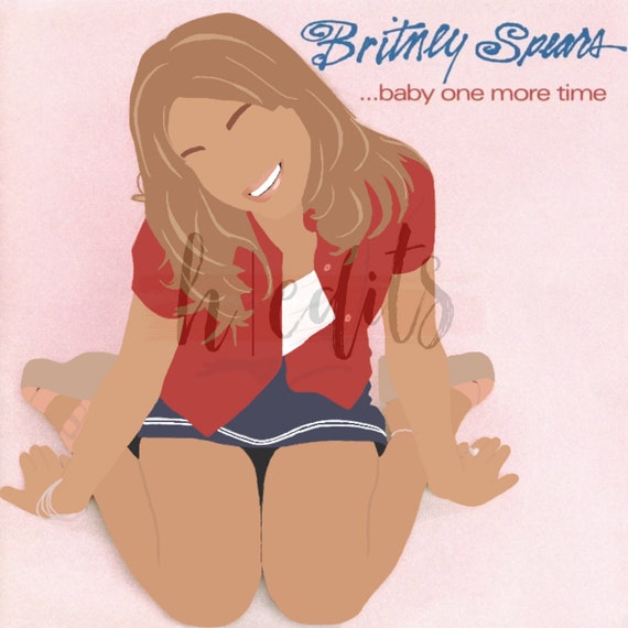 Britney Spears Baby One More Time Album Trendy Art Digital Etsy