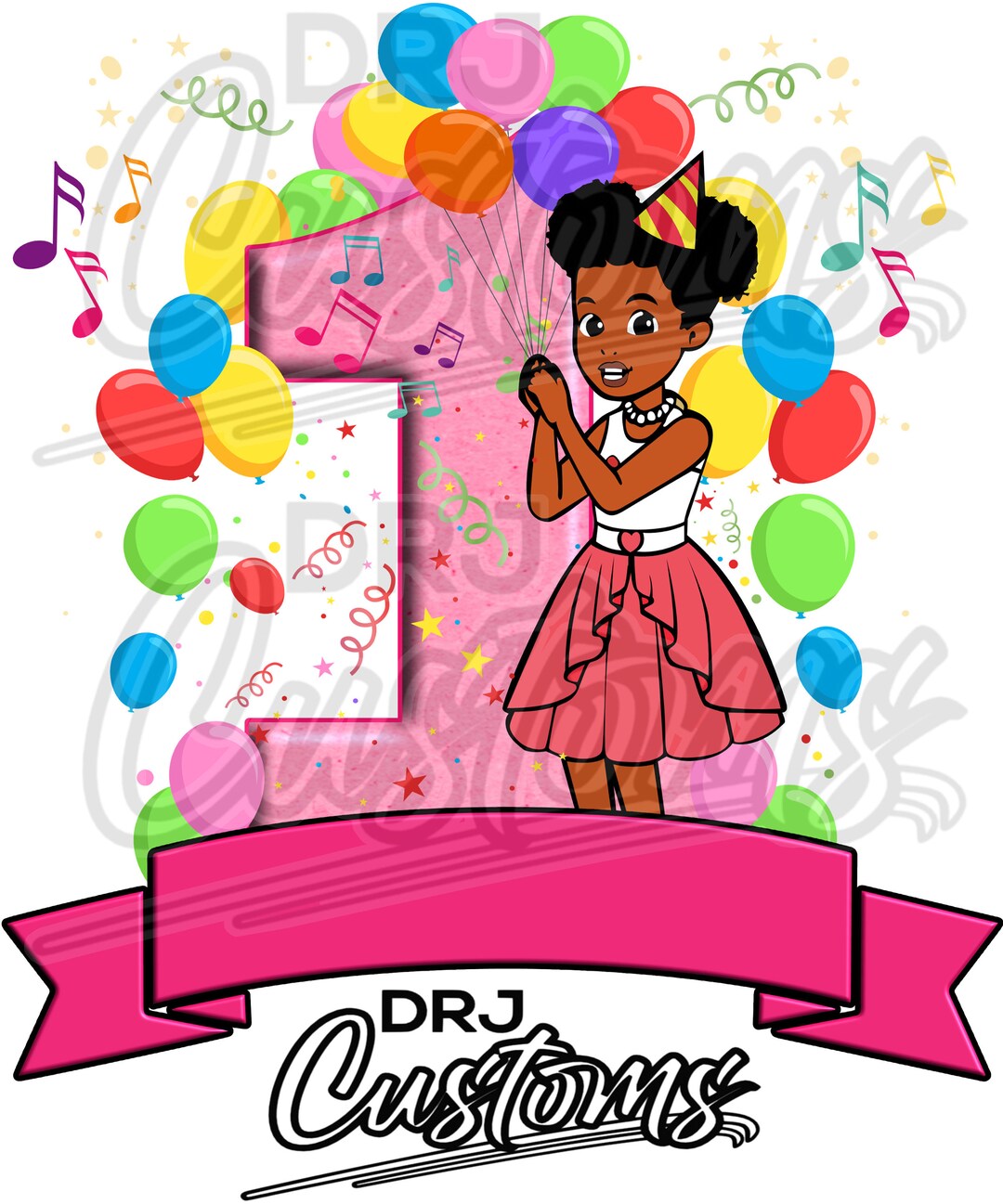 1st Birthday Gracie Digital PNG Transparent Background 300 Dpi - Etsy