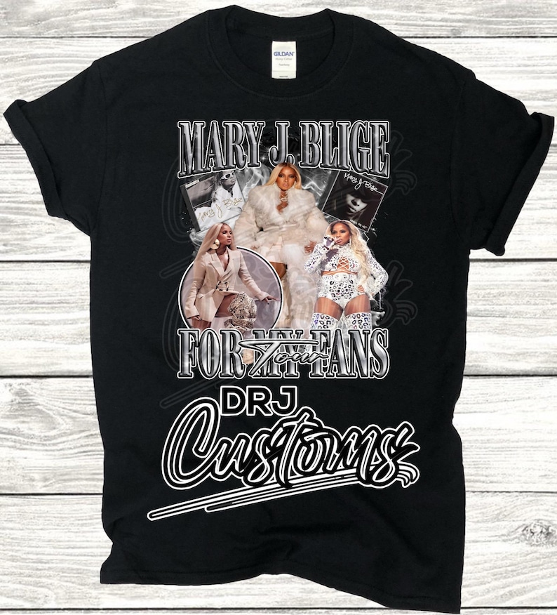 Mary The Rapper Mary J Blige Tour Png , for My Fans Tshirt Design, Ready to Print ...