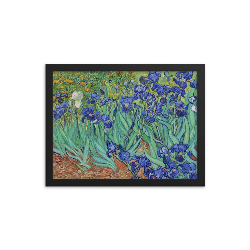 Framed Print Irises 1889 Vincent Van Gogh Impressionist - Etsy