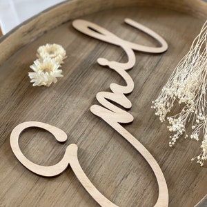 Personalized lettering l name lettering made of wood