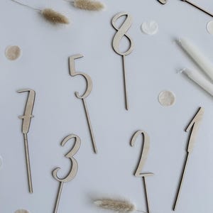 Cake topper number for birthday cake I Cake topper number wood I Table decoration birthday I Cake topper children&#39;s birthday I Birthday decoration