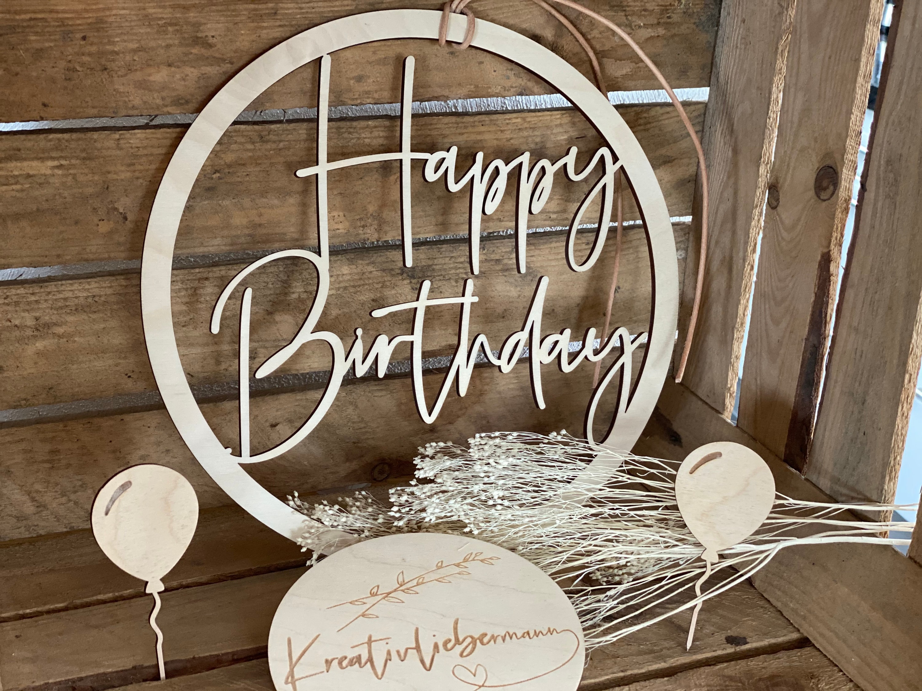 Enseigne En Bois Joyeux Anniversaire Etsy France