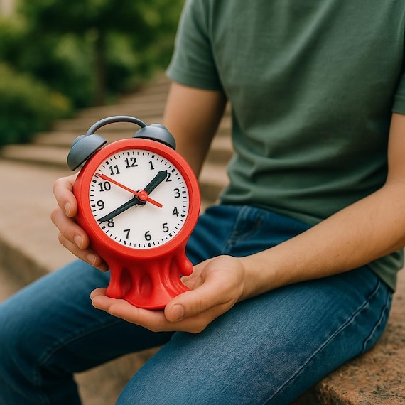3D Printed Melting Clock: Surrealist Home Decor