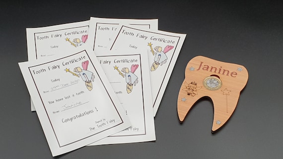 Personalised Tooth Fairy Coin Holder