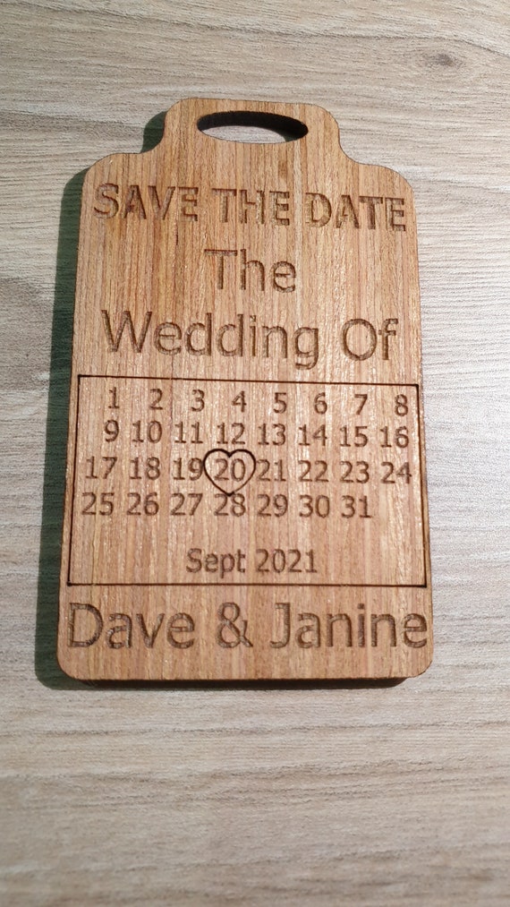 Save The Date Keychain