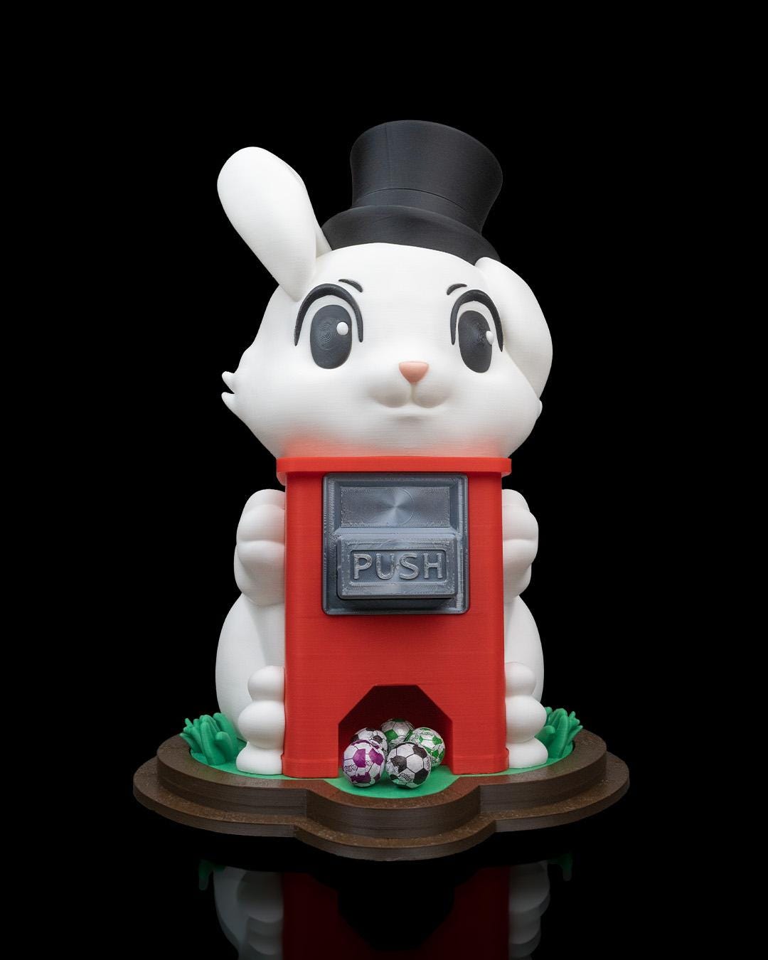 3D Printed White Rabbit Candy Dispenser: Whimsical Home Decor - Etsy UK