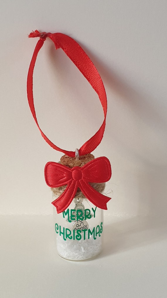 Christmas Mini Bottle Ornament/Christmas Gift/Novelty