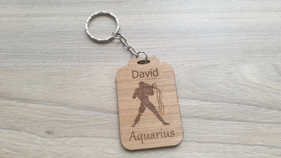 Personalised Zodiac Keyrings