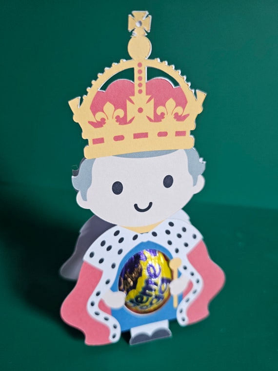 King Charles III Coronation Cadbury Cream Egg Holder/Easter/Novelty