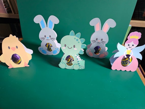 Novelty Cadburys Cream Egg Holders/Easter/Princess/Dragon/Chicken/Rabbit