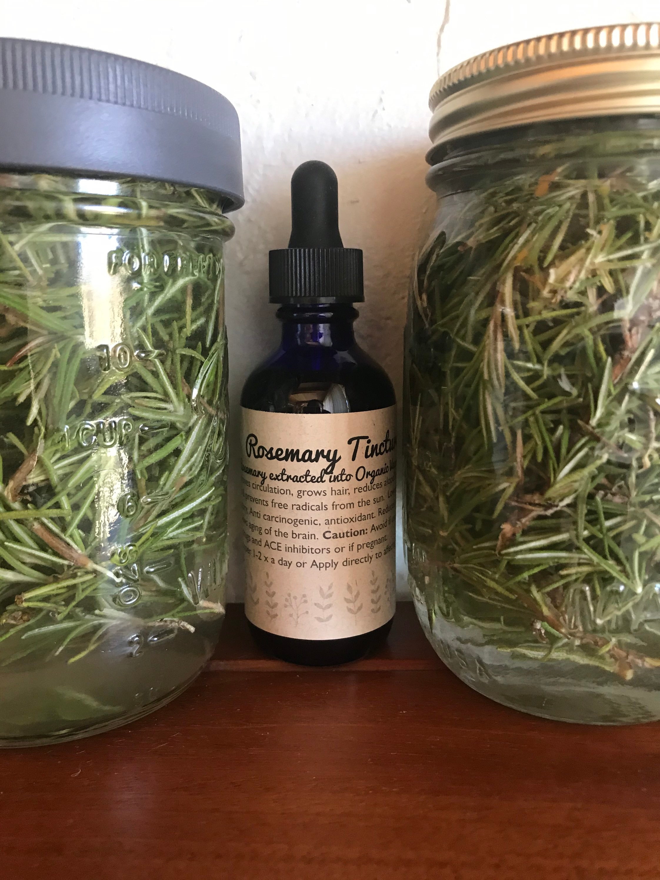 Organic Rosemary & Glycerin Herbal Tincture 2 oz 60 doses Etsy