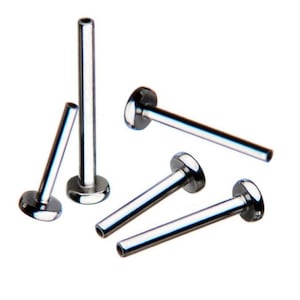 Titanium threadless labret 2.5mm base | earring post | threadless post | titanium post | titanium jewelry | 20 gauge jewelry | body jewelry