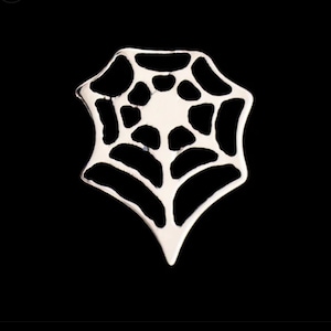 Titanium threadless whole spiderweb earring | spiderweb jewelry | goth earrings | goth helix jewelry | goth conch jewelry | nickel free
