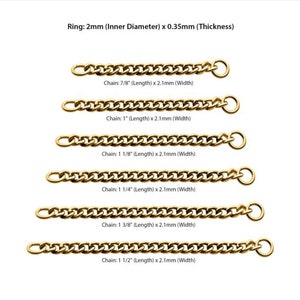 24kt gold 2.1mm curb o-ring chain | chunky gold chain | chain for nose | gold industrial chain | gold helix chain| chunky body chain | gold