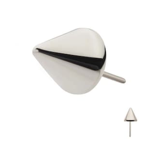 Titanium spike top | spike earring | spike for nose piercing | spike for lip piercings | spike for cheek piercings | 3mm | 4mm