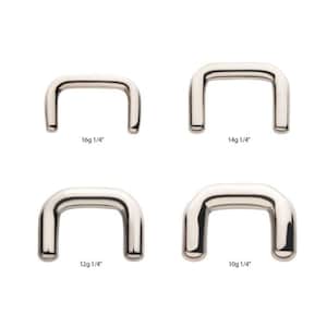 Titanium mini septum staple retainer | septum retainer | hidden jewelry for surgery, sports, school, work | septum piercing