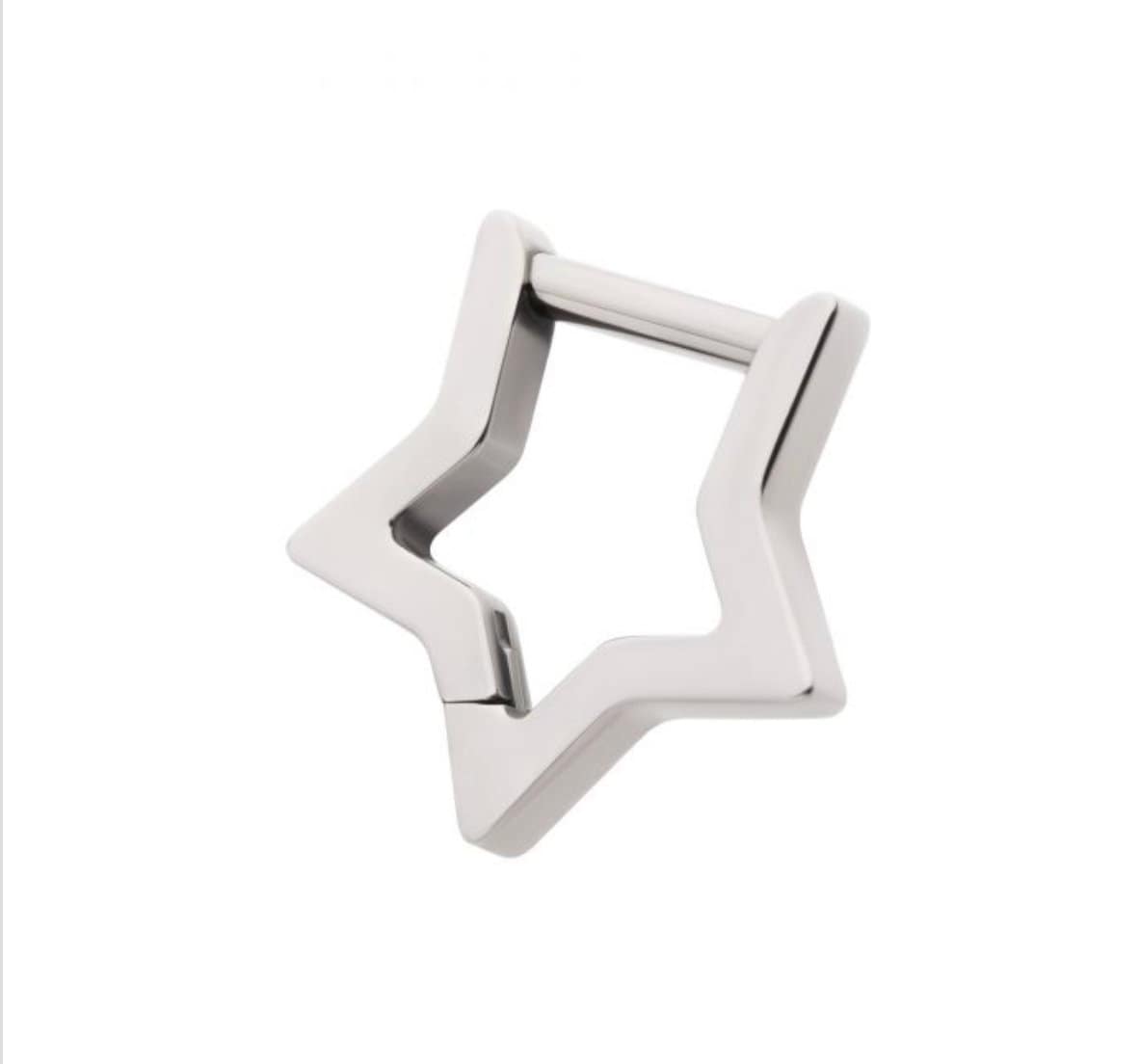 Titanium Star Hinged Segment Clicker | Ear Piercing | Septum
