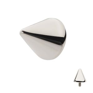 Titanium spike top | spike earring | spike for nose piercing | spike for lip piercings | spike for cheek piercings | 3mm | 4mm | 5mm