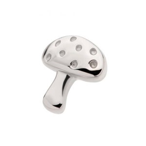 Pendiente de hongo sin rosca de titanio / pendientes de hongo / piercing de hongo / piercing de trago / piercing de nariz / piercing de hélice / caracola