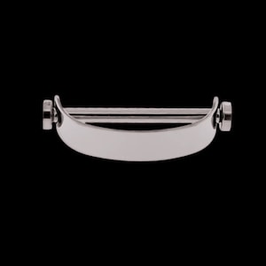 14G Titanium Bridge Piercing Cuff: Flat Disc Ends