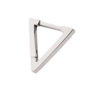 Titanium Triangle Hinged Segment Clicker | triangle earrings | simple earrings | unique earrings | 16 gauge | 8mm | 10mm | cute hoops