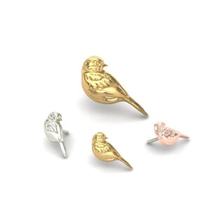 Boucle d'oreille colibri sans fil en titane | bijoux pour colibris | piercing lambi | piercing helix | piercing tragus | piercing colibri