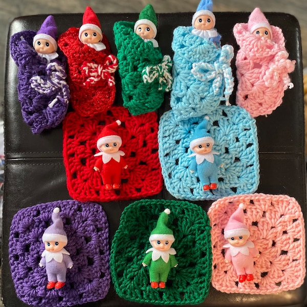 Set of 2 Baby elf twins 2 Toddler elf Twins or 1 baby and 1  Toddler Set Free Shipping