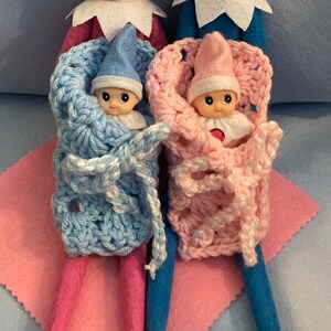 Set of 2 Baby elf twins 2 Toddler elf Twins or 1 baby and 1 Toddler Set Free Shipping 画像 3