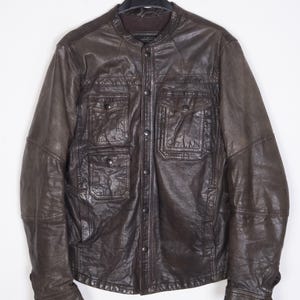 All saints rowley leather jacket hot sale