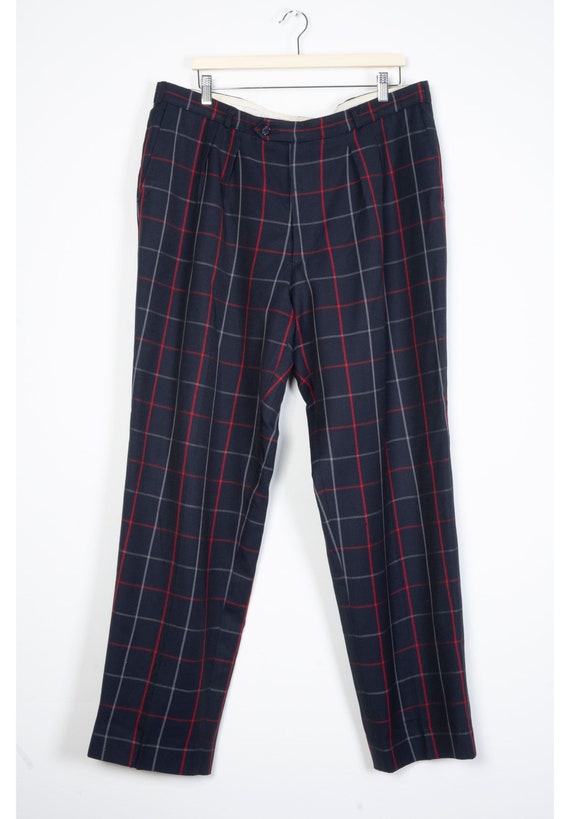 BURBERRY Original Wool Vintage Check Pants 104 Lo… - image 2
